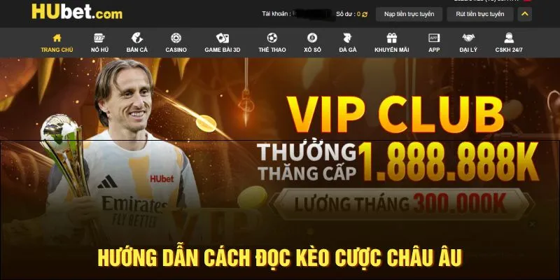 Cách đọc kèo cược châu Âu